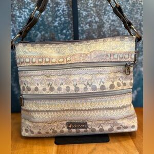 Sakroots Artist Circle Boho Chic Crossbody in “Pastel One World” Pattern (EUC)